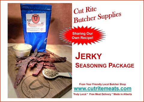 Butcher Supplies: Cut Rite Jerky Seasoning Package (3 flavour choices)