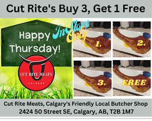 Cut Rite's Buy 3, Get 1 Free Thursdays: In Store Only
