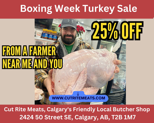 MERRY CHRISTMAS : Whole Turkeys from Alberta Farmers: 4 Sizes