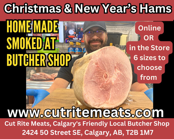 MERRY CHRISTMAS : Country Smoked Bone-In Ham (6 sizes)