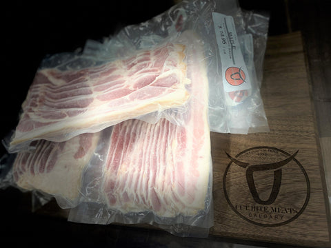 Grab & Go: Bacon: Pork Butcher Bacon Thick (Pkg 8 to 12 thick pieces)